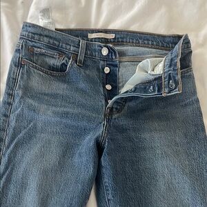 Medium Wash Levi’s Wedgie Button Fly Jeans